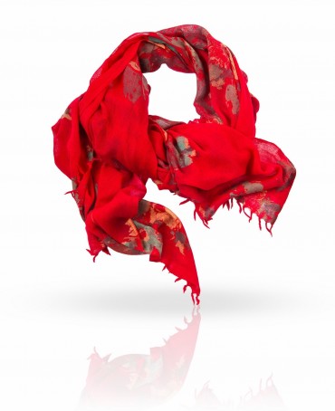 Палантин Женский ZW-BRUSH/RED